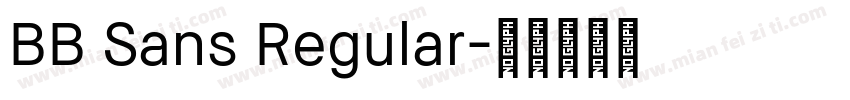BB Sans Regular字体转换